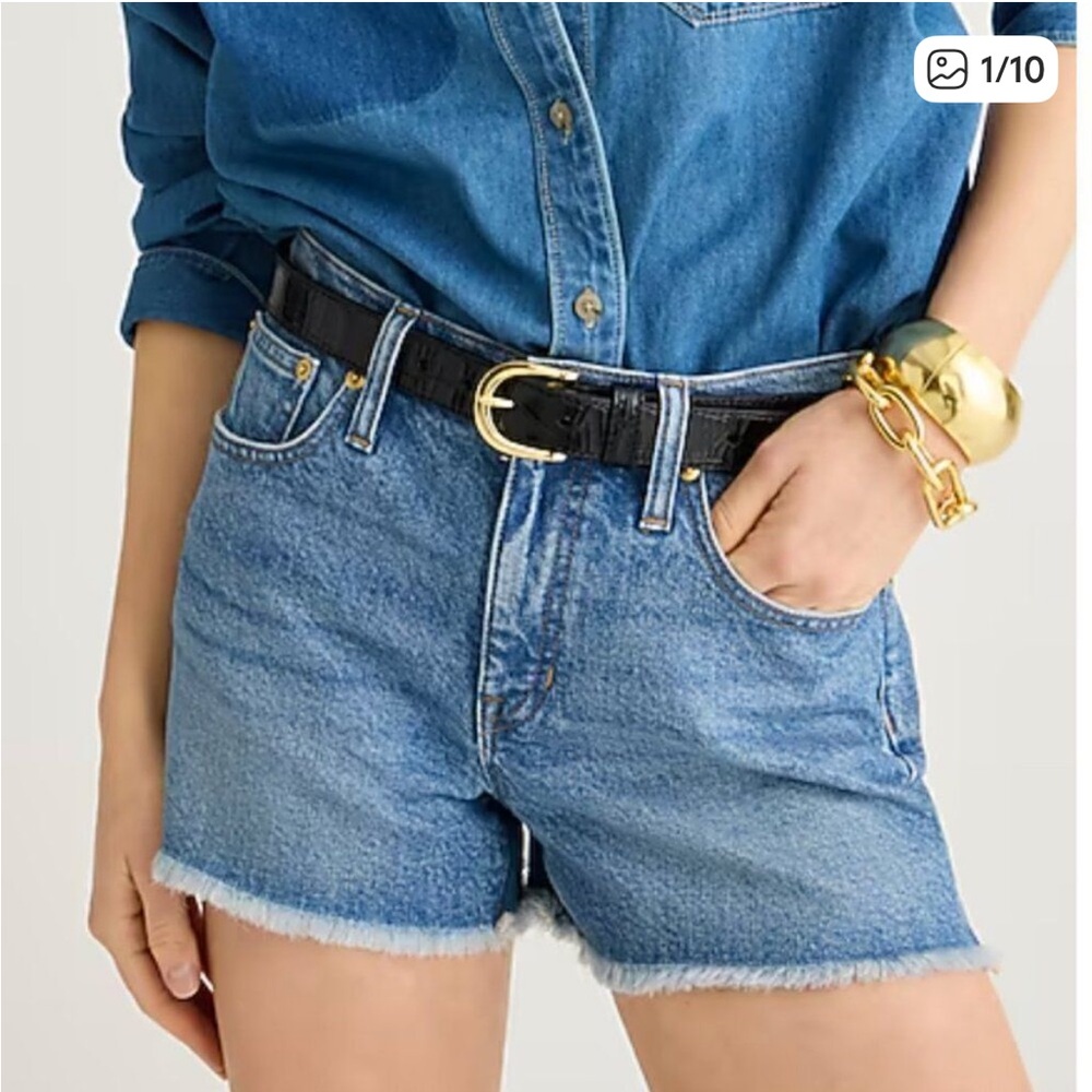 NWT J. Crew Mid-rise denim shorts